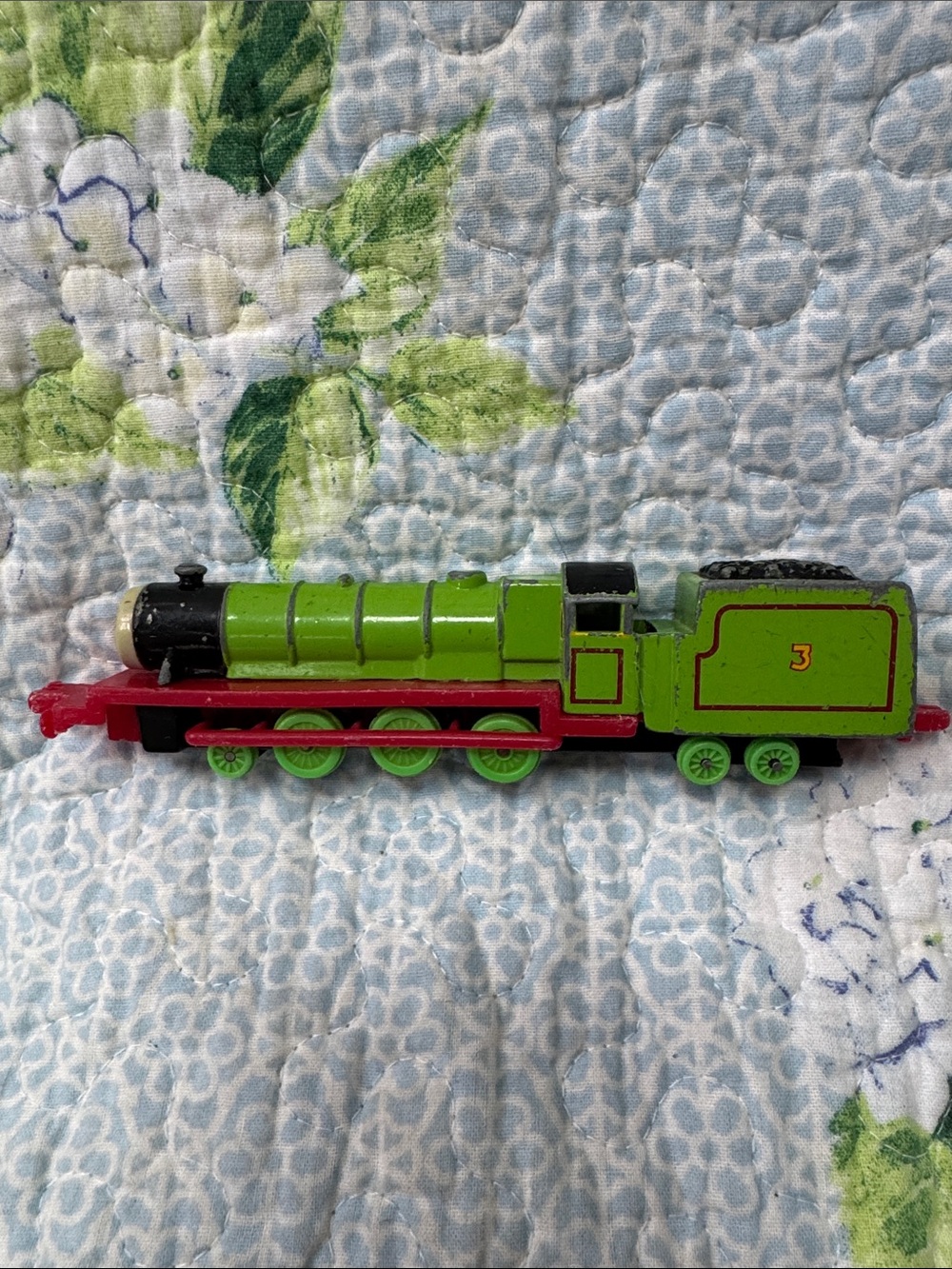 Vintage ERTL Henry #3 Green Thomas the Train Tank Engine Friends 1987 Diecast